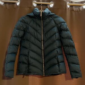 Michael Kors Dark Teal Puffer Jacket - Size XS